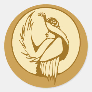 Stilisierte Masse Runder Aufkleber