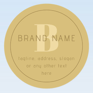 Stilisierte moderne Minimal Gold Rücksendeadresse Etiketten