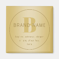 Stilisierte moderne Minimal Gold Rücksendeadresse