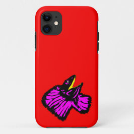 Stilisierte Neon Pink Frilled-NackenLizard Case-Mate iPhone Hülle