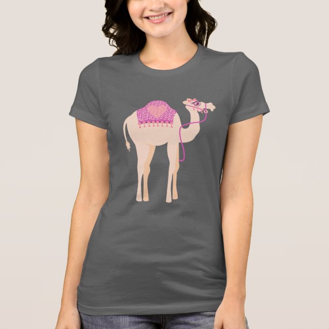 Stilisierte niedliche, humplierte Kamel-T - Shirt (Vorderseite)