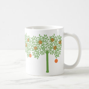 Stilisierte Orange Tree Tasse