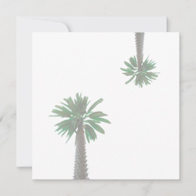 Stilisierte Palm Tree Pastel Green Tropical Flat C (Vorderseite)