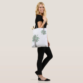 Stilisierte Palmen Pastel Green Tropical
