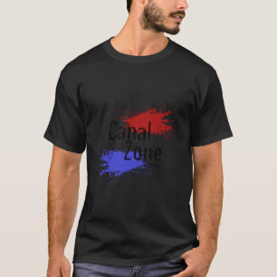 Stilisierte Panama-Kanalzone T-Shirt