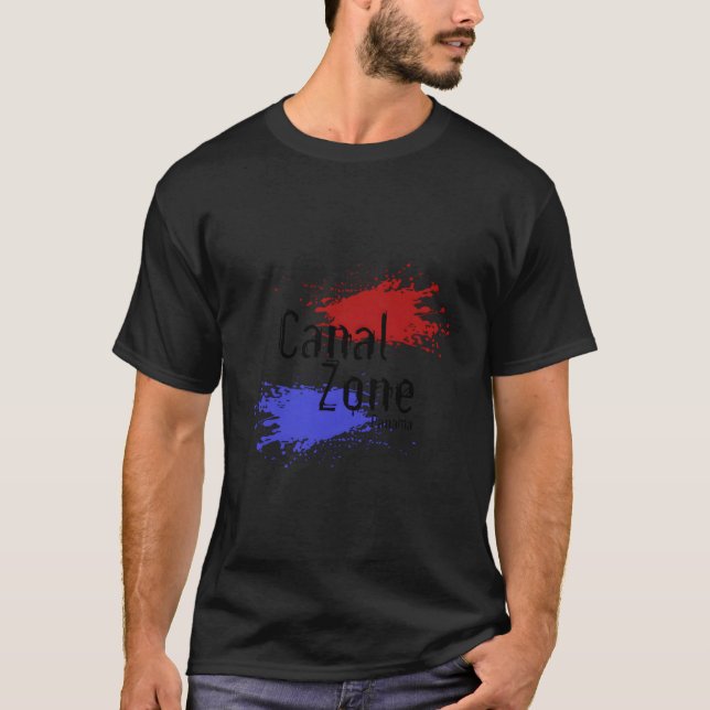 Stilisierte Panama-Kanalzone T-Shirt (Vorderseite)