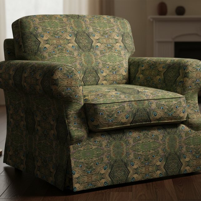 Stilisierte PfauenFeathers Stoff (Von Creator hochgeladen)