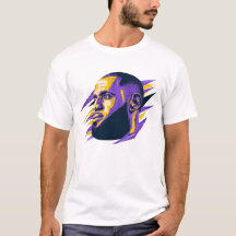Stilisierte Porträtillustration von LeBron James