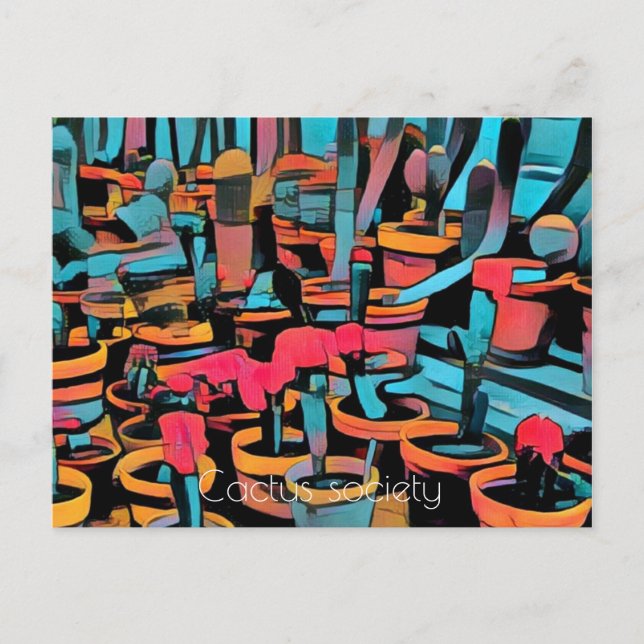 Stilisierte Postkartengesellschaft Postkarte (Vorderseite)
