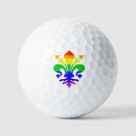 Stilisierte Rainbow-Lilie Golfball