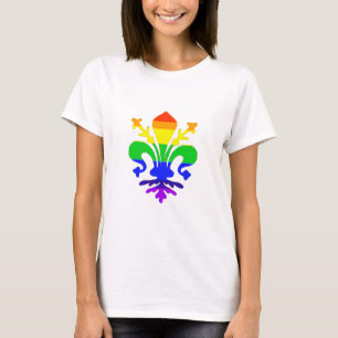 Stilisierte Rainbow-Lilie T-Shirt