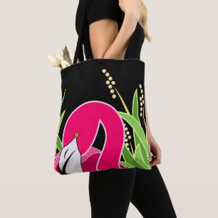 Stilisierte rosa Flamingo