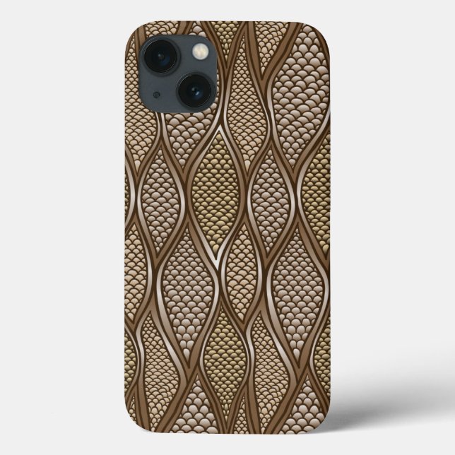 Stilisierte Schlangenhaut Case-Mate iPhone Hülle (Rückseite)