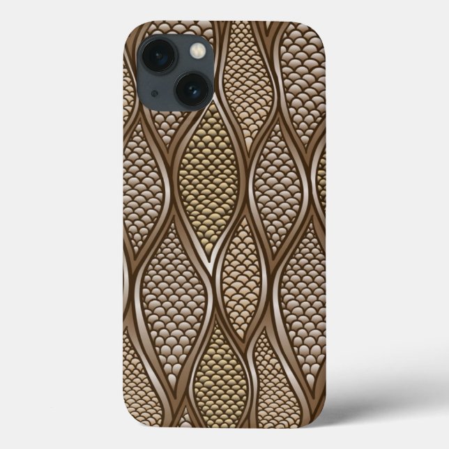 Stilisierte Schlangenhaut Case-Mate iPhone Hülle (Rückseite)