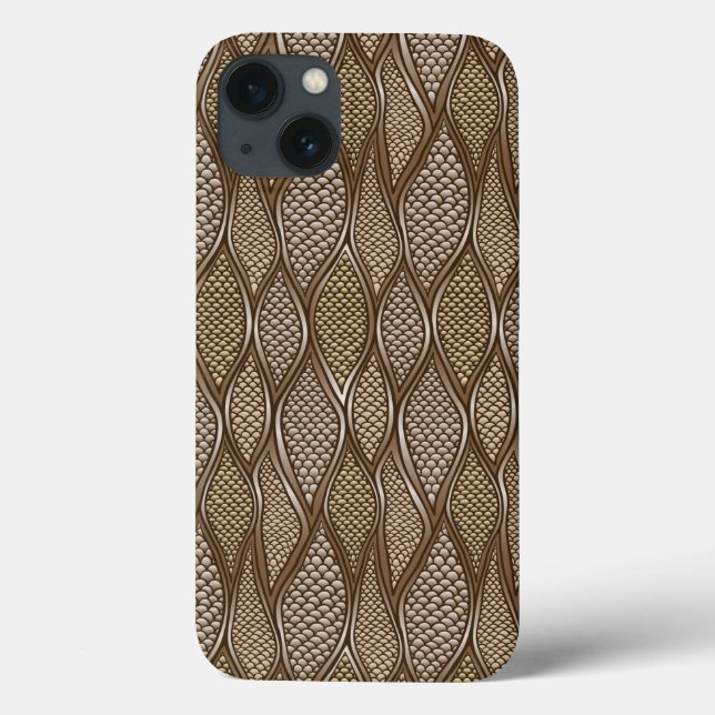 Stilisierte Schlangenhaut Case-Mate iPhone Hülle (Rückseite)
