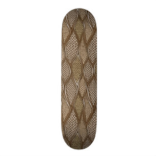 Stilisierte Schlangenhaut Skateboard