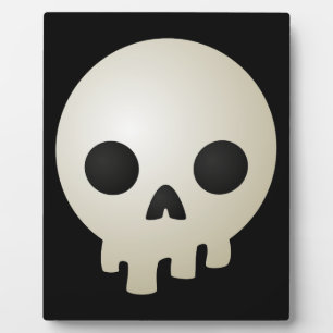 Stilisierte Skulls Fotoplatte