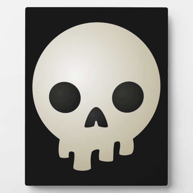 Stilisierte Skulls Fotoplatte (Vorderseite)
