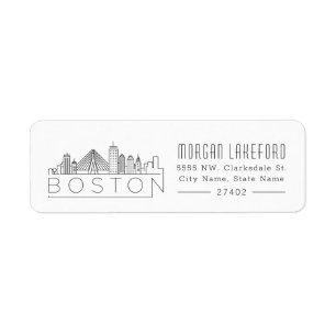 Stilisierte Skyline   Bostons