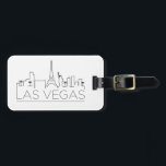 Stilisierte Skyline Las Vegass Gepäckanhänger<br><div class="desc">Ein einzigartiger Gepäckanhänger,  der die schöne Stadt von Las Vegas darstellt.  Dieser Umbau kennzeichnet eine stilisierte Illustration der einzigartigen Skyline der Stadt mit seinem Namen darunterliegend.</div>