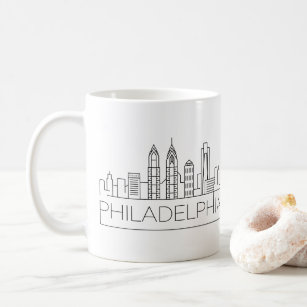 Stilisierte Skyline Philadelphias Kaffeetasse