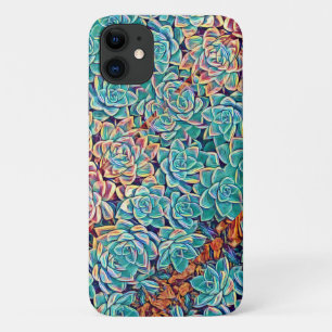 Stilisierte Sukkulente Blassgrünes iPhone 11 Fall Case-Mate iPhone Hülle