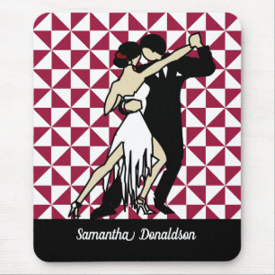 Stilisierte Tangotänzer Mousepad