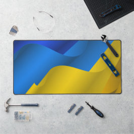Stilisierte ukrainische Flagge Schreibtischunterlage