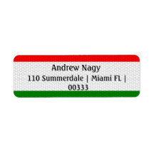 Stilisierte Ungarische Rücksendeadresse