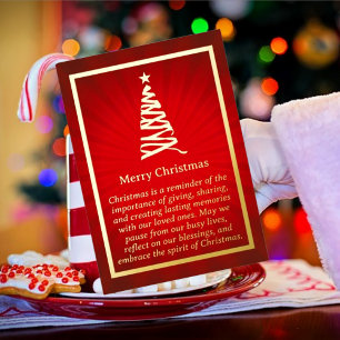 Stilisierte Weihnachtsbaumfolienkarte Folien Feiertagskarte