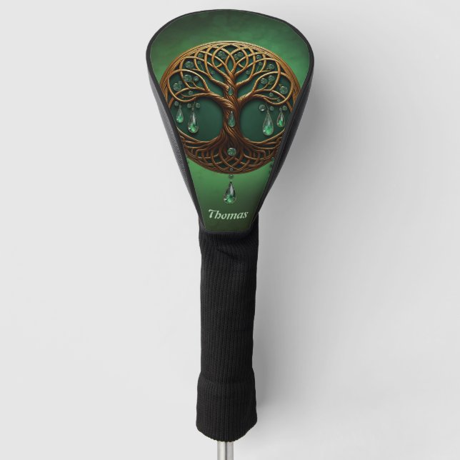 Stilisierter Baum Golf Headcover (Vorderseite)