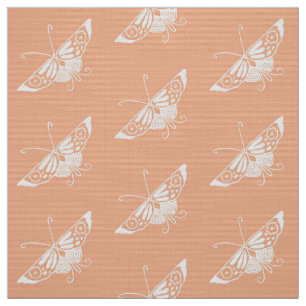 Stilisierter Deko Butterfly, Pastel Peach Stoff