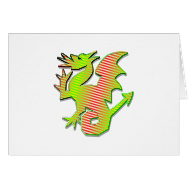 Stilisierter Drache (Vorderseite (Horizontal))
