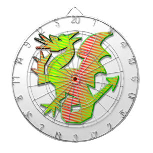 Stilisierter Drache Dartscheibe