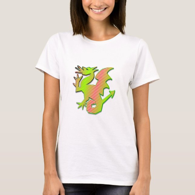 Stilisierter Drache T-Shirt (Vorderseite)