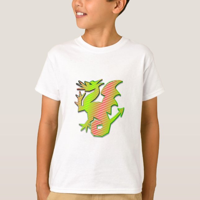 Stilisierter Drache T-Shirt (Vorderseite)