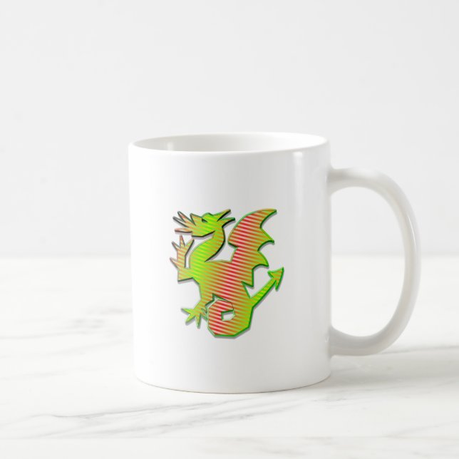 Stilisierter Drache Tasse (Rechts)