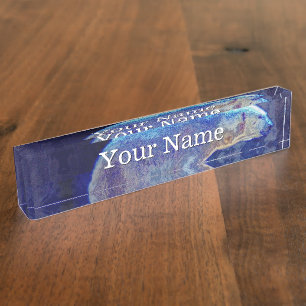 Stilisierter Eisbär Namensplakette