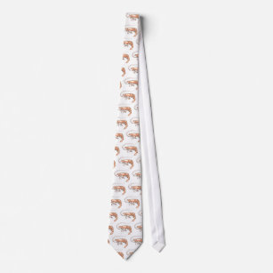 Stilisierter Garnelevektor Krawatte