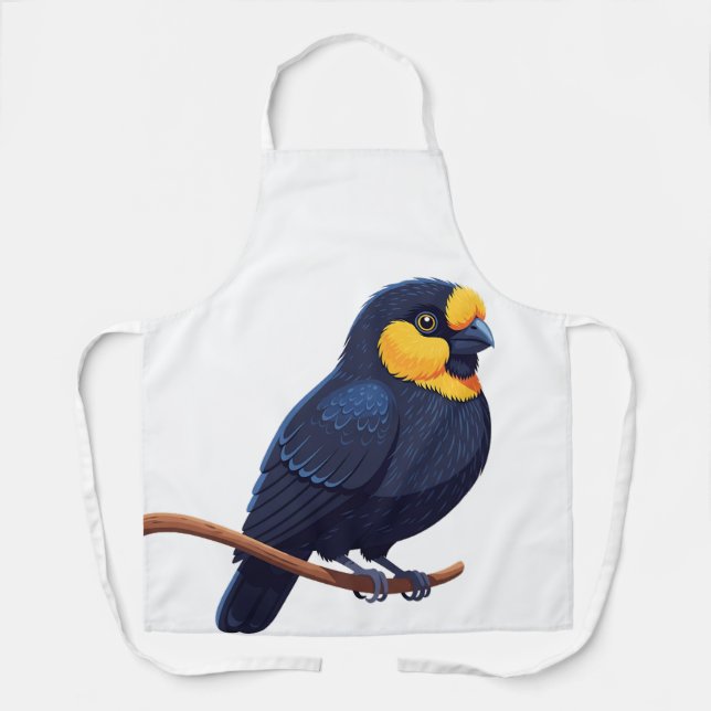 Stilisierter Gelbgesichtvogel Schürze (Vorderseite)