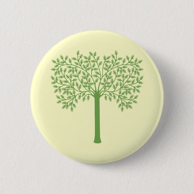 Stilisierter Grünbaum Button (Vorderseite)