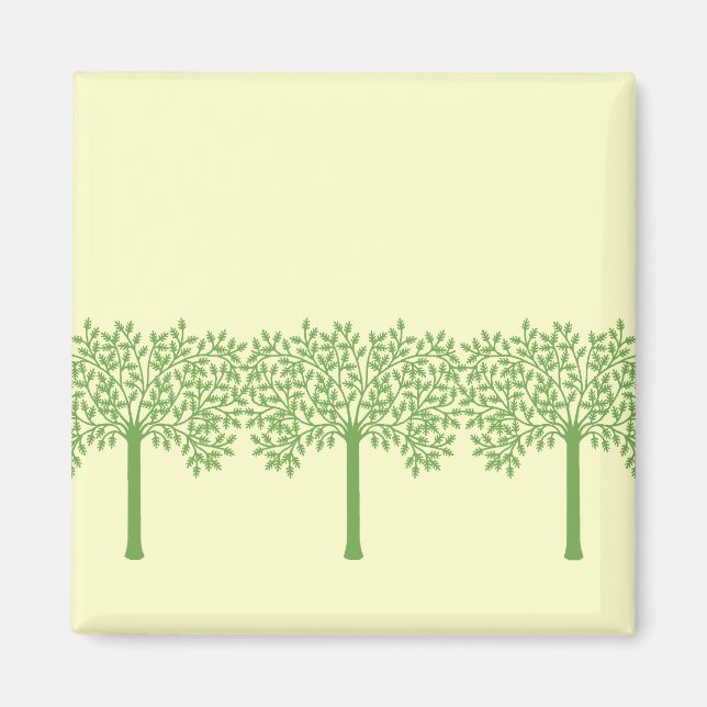 Stilisierter Grünbaum Magnet (Vorne)