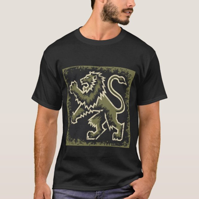 Stilisierter Löwe T-Shirt (Vorderseite)