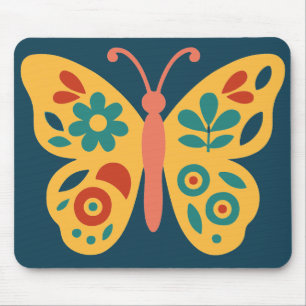 Stilisierter, naturinspirierter Schmetterling mit  Mousepad