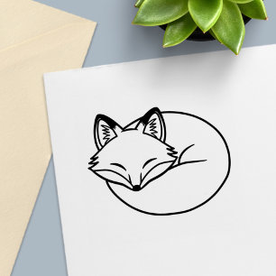 Stilisierter Schlaffuchs Permastempel
