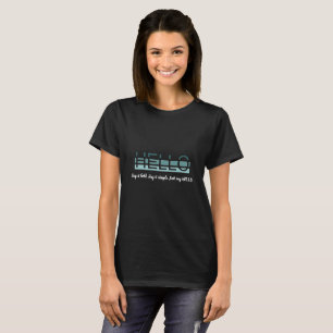 Stilisierter T - Shirt "HELLO" für gradient Typogr