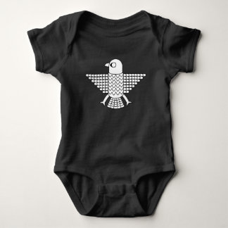 Stilisierter Weißfalke Baby Strampler