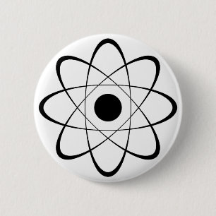 Stilisiertes Atom-Symbol Button