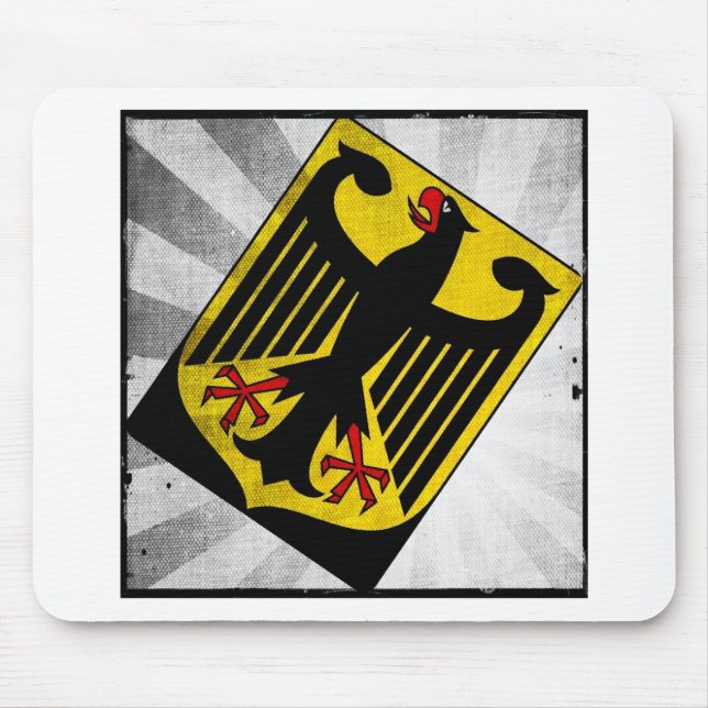 Stilisiertes Deutschland-Wappen Mousepad (Vorne)