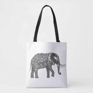 Stilisiertes Fantasie-Elefant-Gekritzel 2